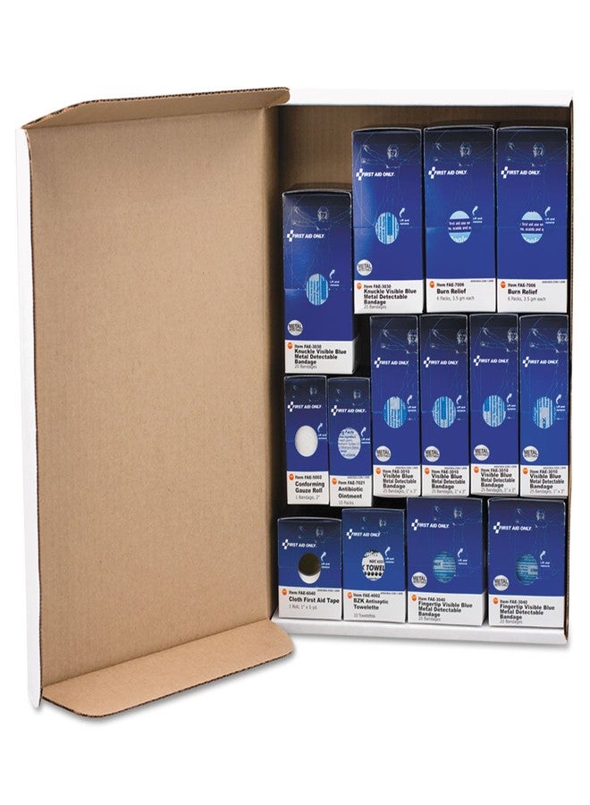 SmartCompliance Restaurant First Aid Cabinet Refill, 214-Pieces